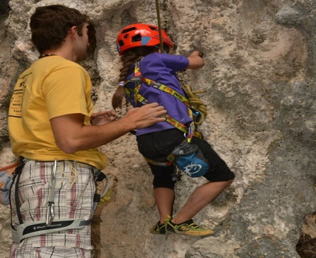 Los peques tambien escalan